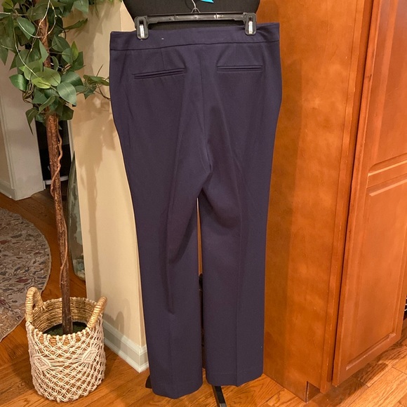 So Slimming Straight-Leg Trousers, navy, Chicos size 1.5=size 10 - Picture 10 of 11